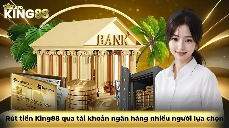 Rút tiền King88 qua tài khoản ngân hàng nhiều người lựa chọn
